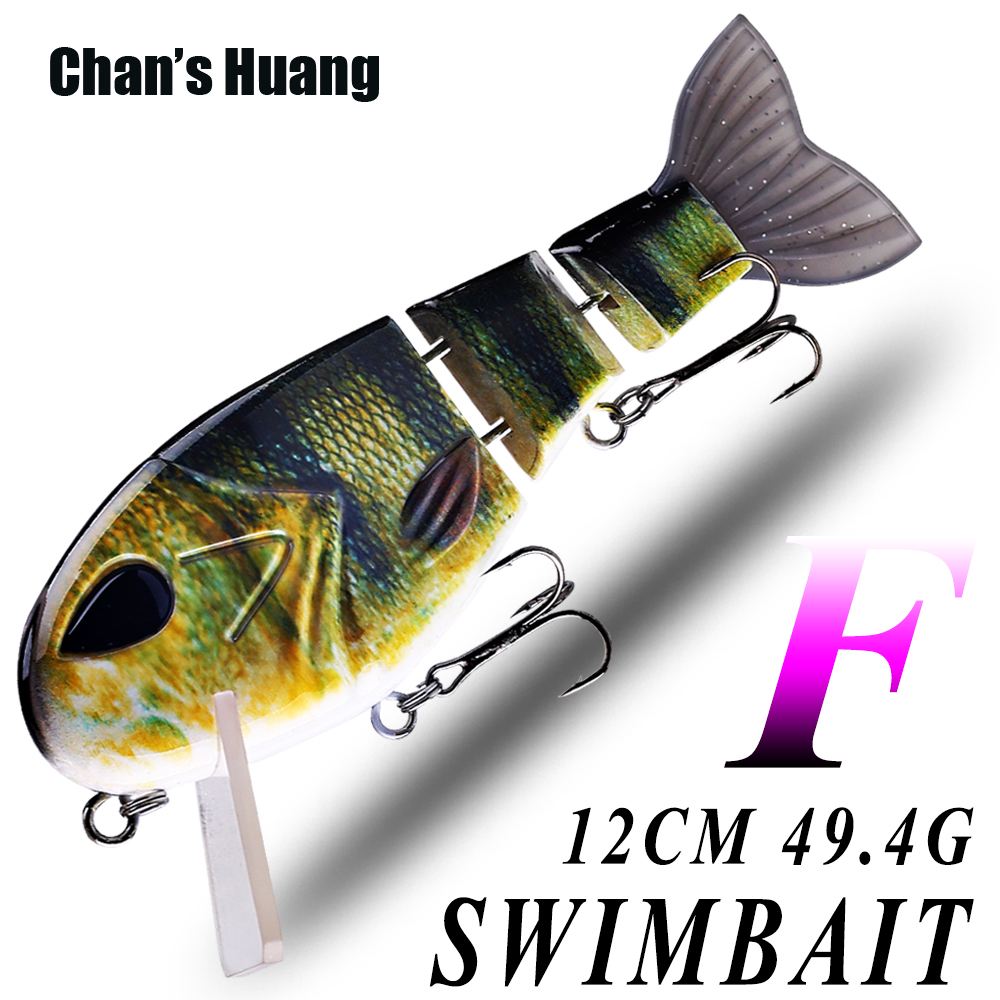 Fishing Lure Popper - Chan's Huang 1ชิ้นเหยื่อว่ายน้ำ, เหยื่อตกปลาแบบล๊อค12ซม. 49.4ก. เหยื่อปลอมเหยื่อล่อปลา3ส่วนเหยื่อปลอมสำหรับว่ายน้ำ