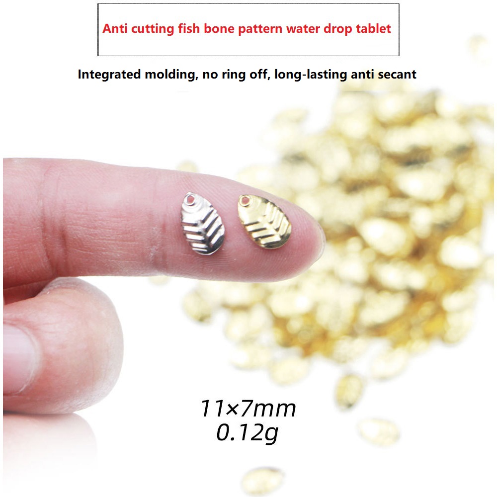 Fishing Lure Spinnerbait - 50 ชิ้น/ล็อต DIY ตกปลา Spinner แหวนเลื่อมเหยื่อเหยื่อ