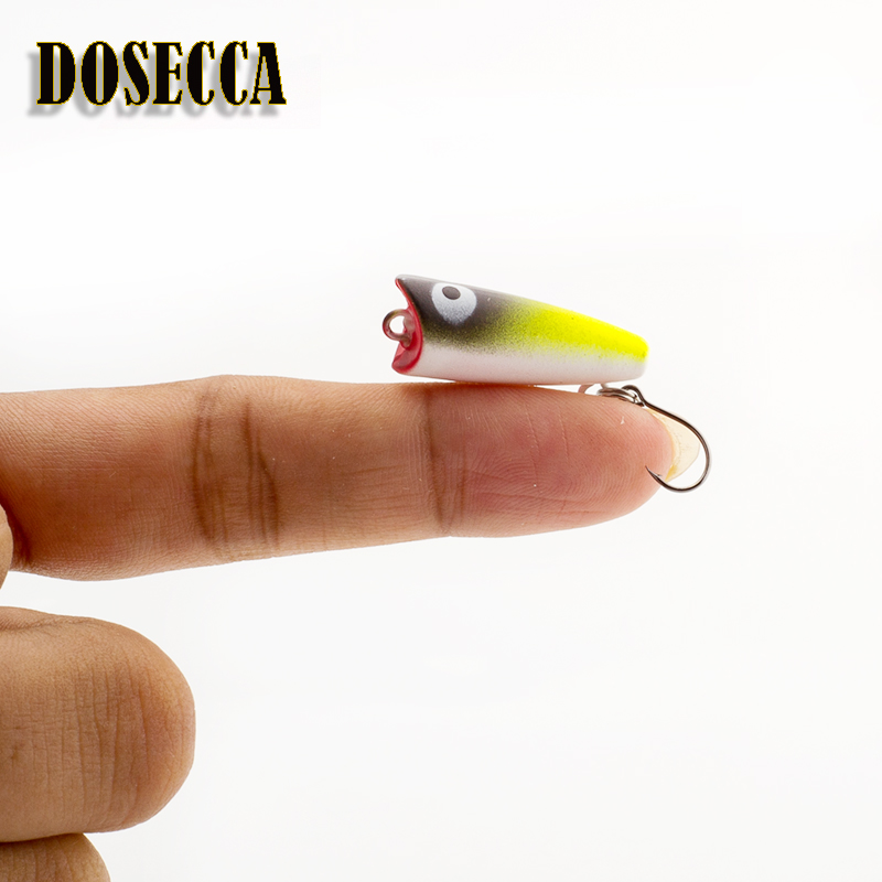 Fishing Lure Popper - 1PCS 2.5Cm 1.5G เหยื่อ Mini Popper