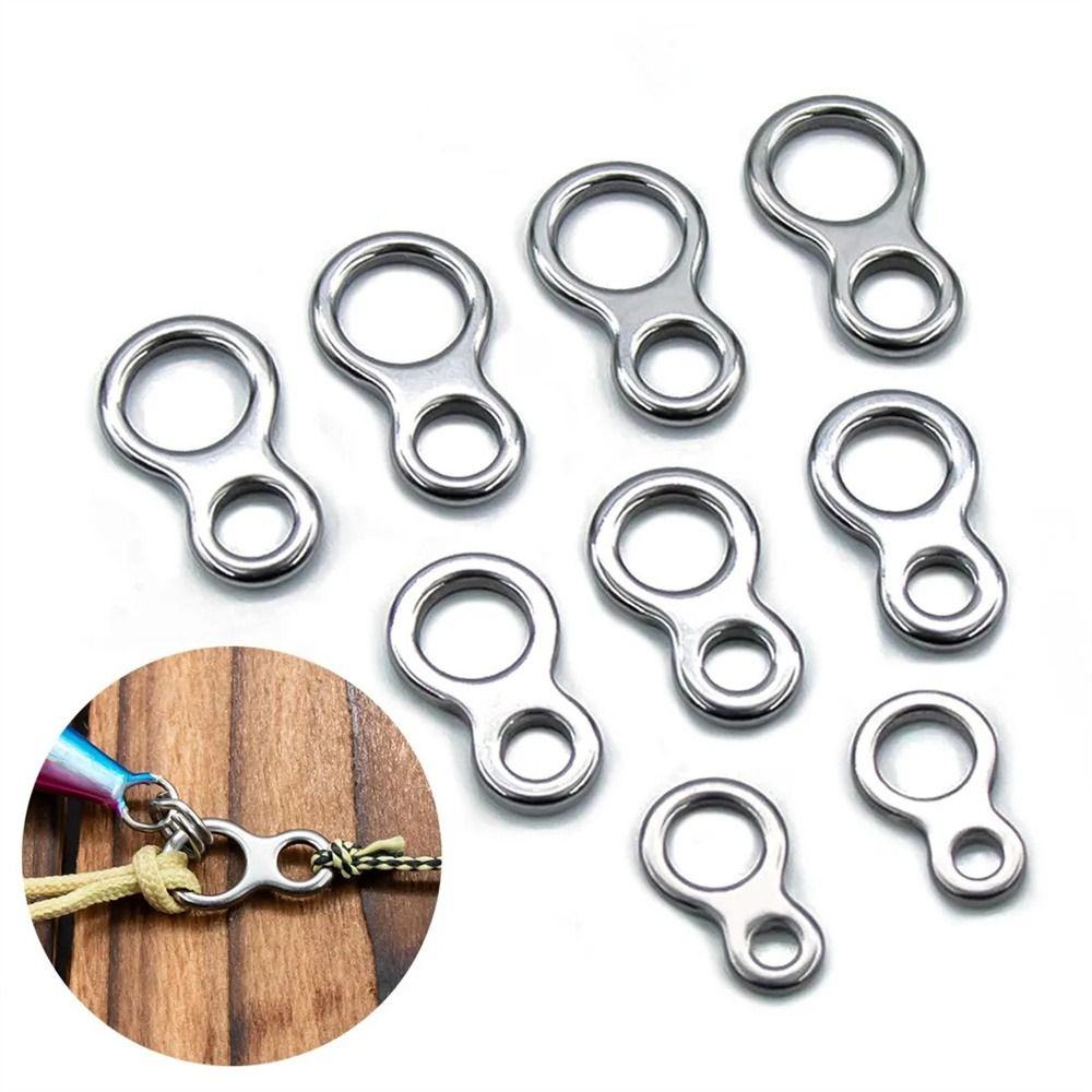 Fishing Lure Jig - 10ชิ้นโซลิดริงตกปลาทะเลสแตนเลสเชื่อมต่อเหยื่อจิ๊กลายวงแหวนอุปกรณ์จับปลา