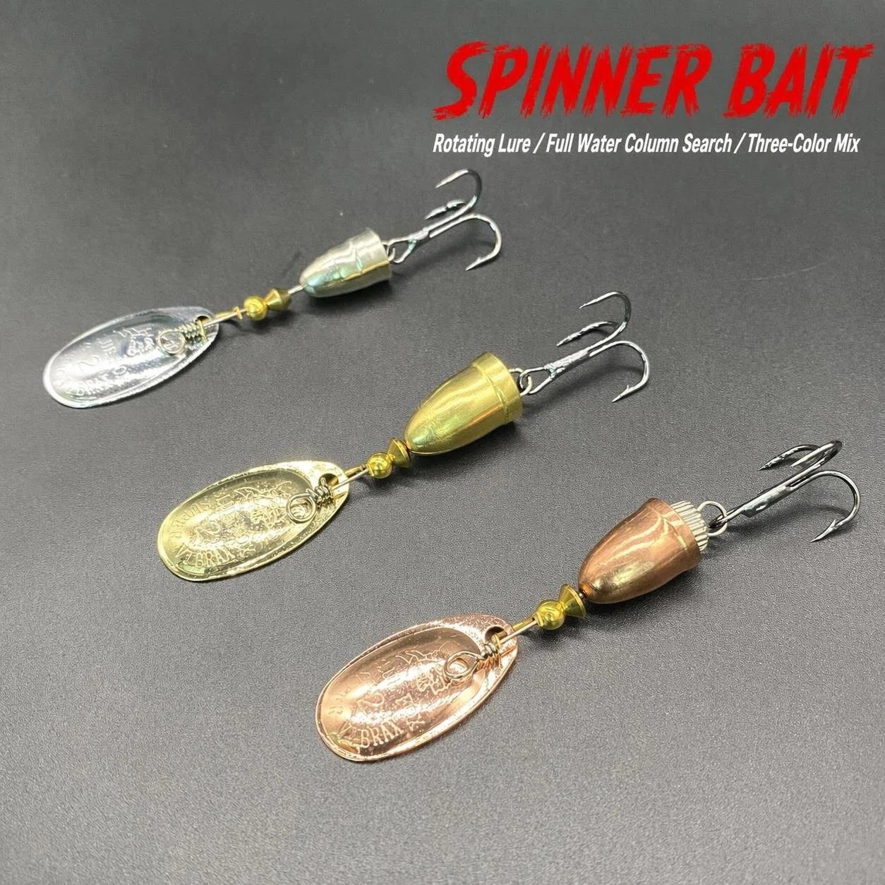 Fishing Lure Blade Bait - เหยื่อปลอมโลหะแบบหมุน 1 ชิ้น ขนาด 4 กรัม