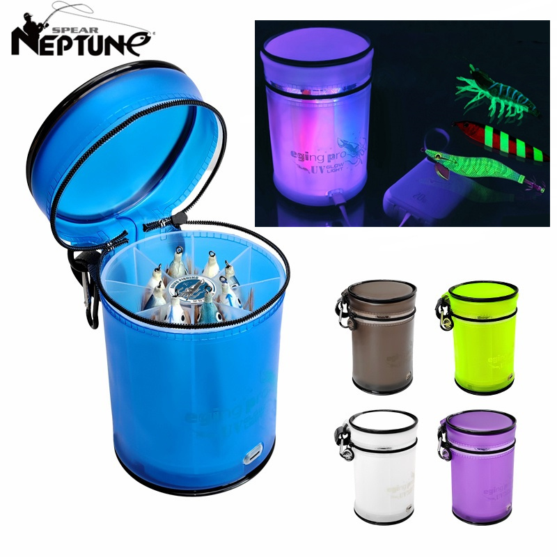 Fishing Lure Jig - ใหม่กระเป๋าตกปลา Lure UV Glow Light เติมแสงเครื่องมือปลาหมึก