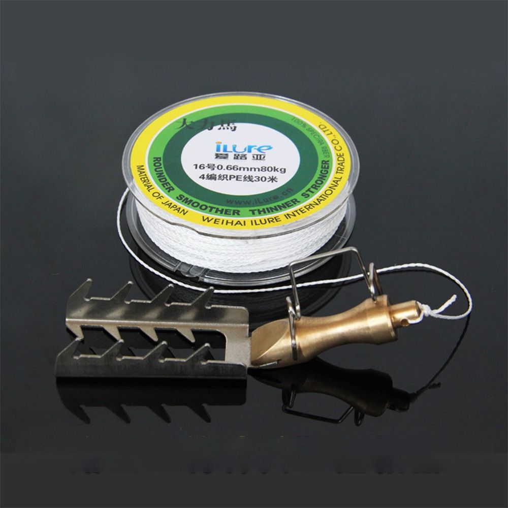 Fishing Lure Accessories - อุปกรณ์เหยื่อกู้ภัยแบบแข็งทำจากสแตนเลสเหยื่อล่อปลาแบบติดอุปกรณ์ช่วยดึงเหยื่อช่วยรักษาอุปกรณ์ตกปลาพร้อมสาย