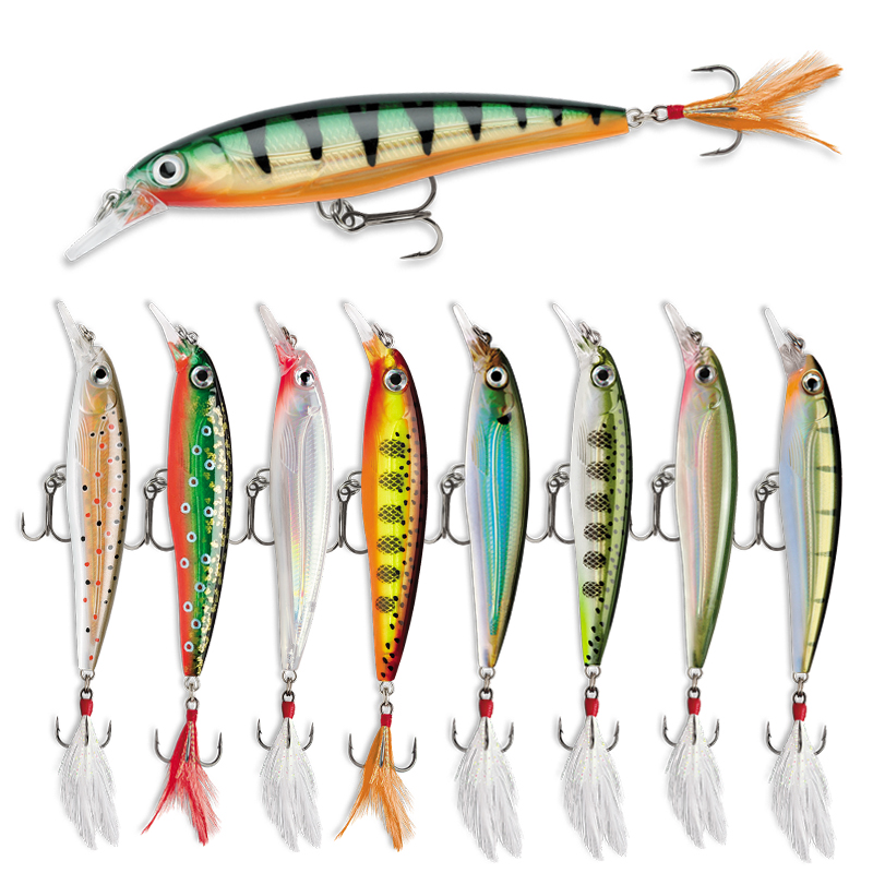 Fishing Lure Jerkbait - เหยื่อตกปลาขนาด70มม. 7.2กรัมเหยื่อปลอมสำหรับปลาเทราท์น้ำจืดเหยื่อปลอมแบบแข็งปลาคาร์พ3D เหยื่อว่ายน้ำ