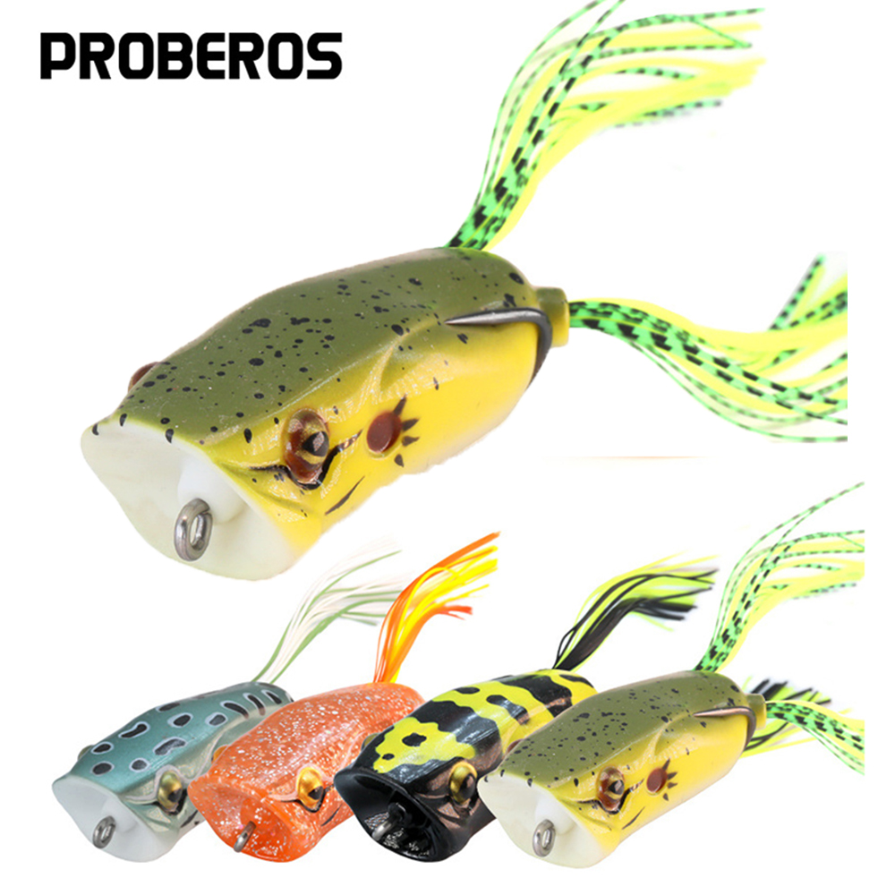 Fishing Lure Spinnerbait - Big ปากกบ Topwater Lures ทนทานซิลิโคนเหมือนจริงเบสเหยื่อลอยสมจริงสําหรับ PIKE