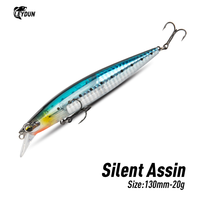 Fishing Lure Blade Bait - เหยื่อตกปลาทะเลลอยน้ำ LEYDUN ขนาด 130 มม. น้ำหนัก