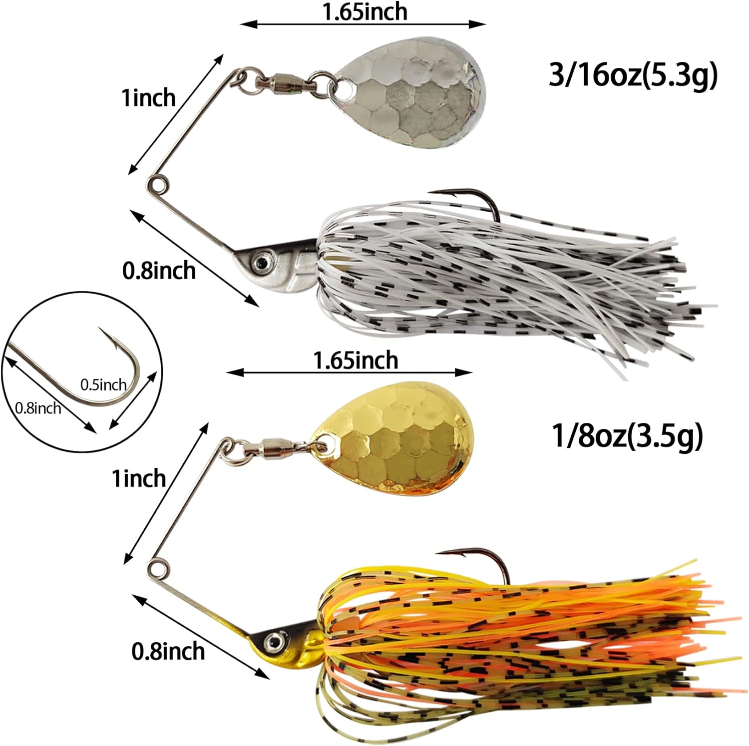 Eupheng Spinner เหยื่อช้อนลวดเ - Fishing Lure Spinnerbait บทวิจารณ์และราคา