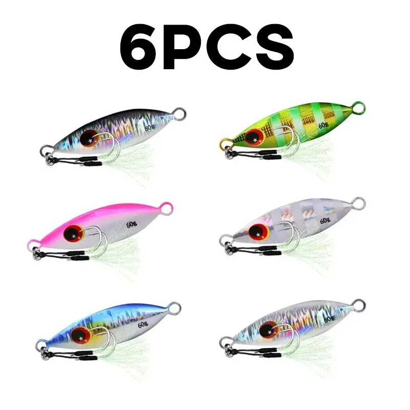 Inchiku โลหะ Jig ช้อน Lure 6pc - Fishing Lure Buzzbait บทวิจารณ์และราคา