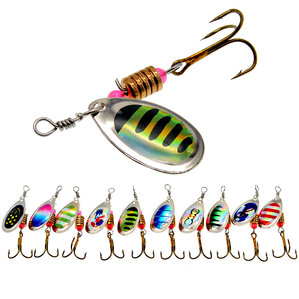 ตกปลา Lure Spinner หมุนช้อน 10 - Fishing Lure Spinnerbait บทวิจารณ์และราคา