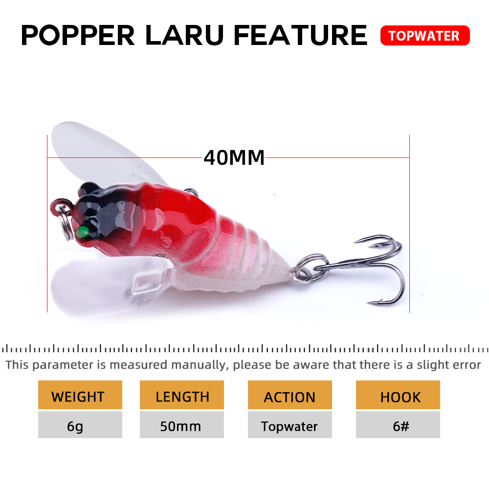 Agoie 6.5g 5cm Topwater เหยื่อ - Fishing Lure Topwater บทวิจารณ์และราคา