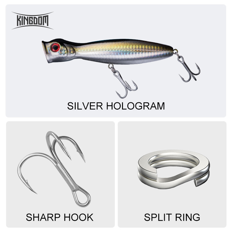 Kingdom ลอย Popper Fishing Lur - Fishing Lure Popper บทวิจารณ์และราคา