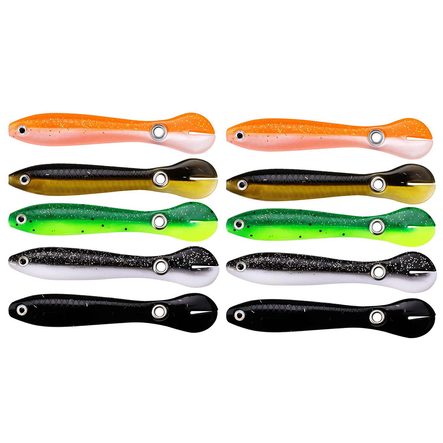 10 ชิ้นเหยื่อตกปลานุ่ม, เหยื่อ - Fishing Lure Swimbait บทวิจารณ์และราคา