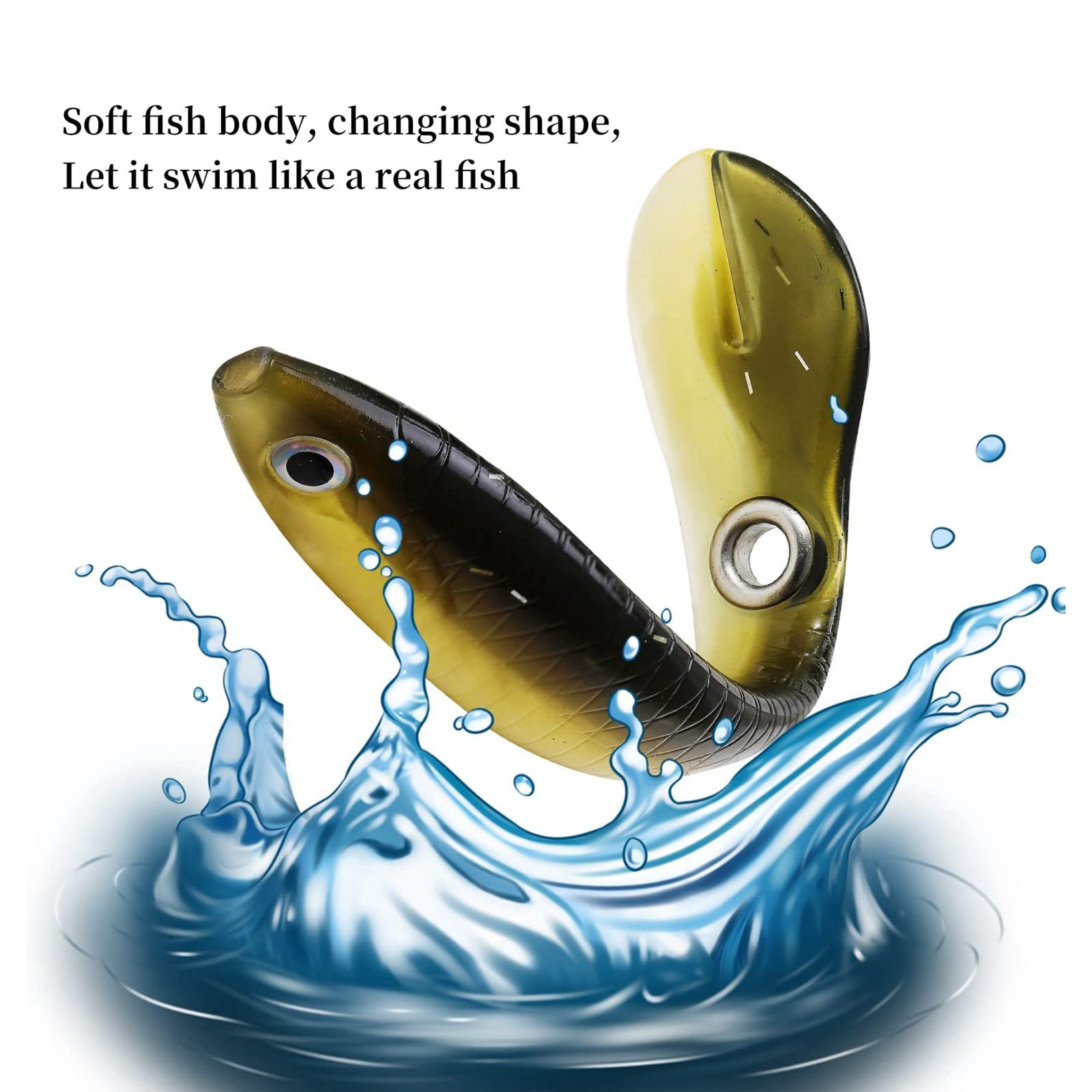 10 ชิ้นเหยื่อตกปลานุ่ม, เหยื่อ - Fishing Lure Swimbait บทวิจารณ์และราคา