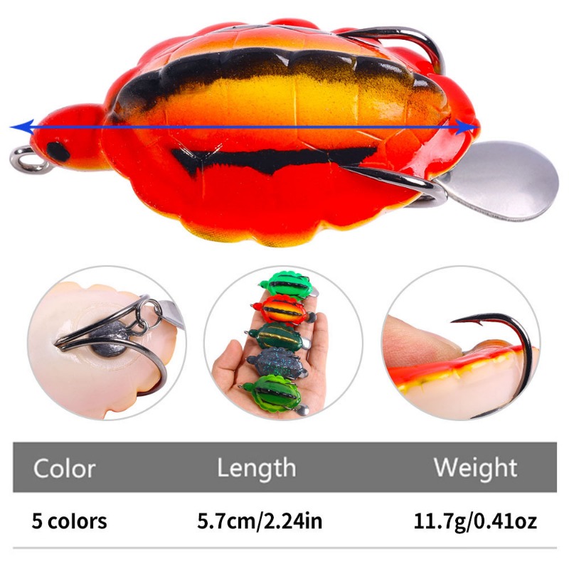 เหยื่อตกปลาแบบนิ่มรูปทรงเต่า 5 - Fishing Lure Blade Bait บทวิจารณ์และราคา
