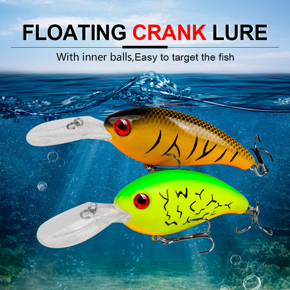 1Pcs Crankbait เหยื่อตกปลาทะเล - Fishing Lure Crankbait บทวิจารณ์และราคา