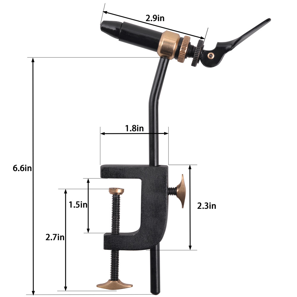 ROTARY Fly Tying Vise เครื่องม - Fishing Lure Making Kit บทวิจารณ์และราคา