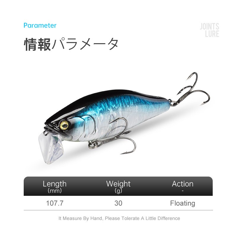 I-JACK Minnowเหยื่อตกปลา107.7M - Fishing Lure Spinnerbait บทวิจารณ์และราคา