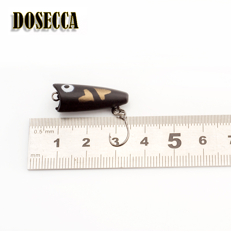 1PCS 2.5Cm 1.5G เหยื่อ Mini Po - Fishing Lure Popper บทวิจารณ์และราคา