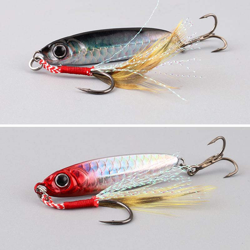 Micro Metal Jig 7g 10g 15g 20g - Fishing Lure Soft Plastic บทวิจารณ์และราคา