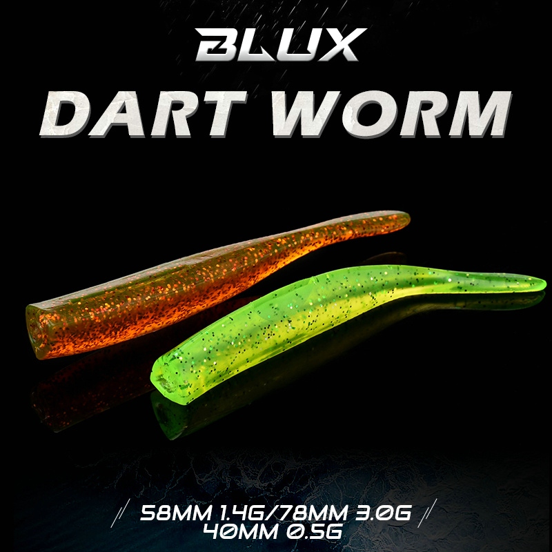 BLUX ใหม่ Dart Worm เหยื่ออ่อน - Fishing Lure Buzzbait บทวิจารณ์และราคา