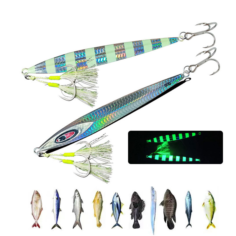 เหยื่อจิ๊กกิ้งโลหะแบบใบยาว ตกป - Fishing Lure Blade Bait บทวิจารณ์และราคา