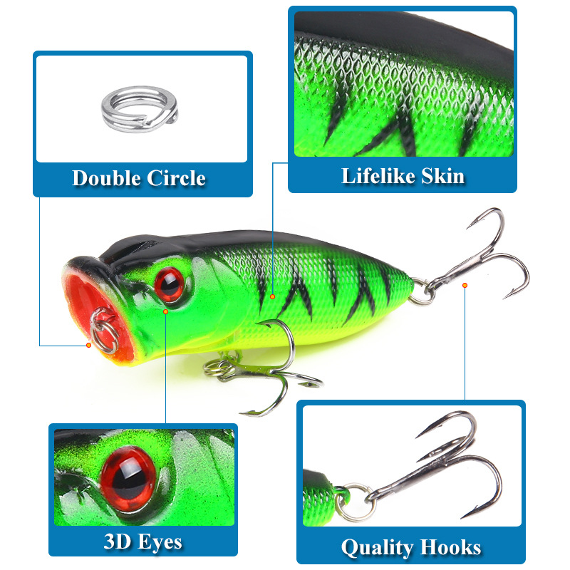 เหยื่อปลอมแบบลอยน้ำ 6.5 ซม./10 - Fishing Lure Topwater บทวิจารณ์และราคา