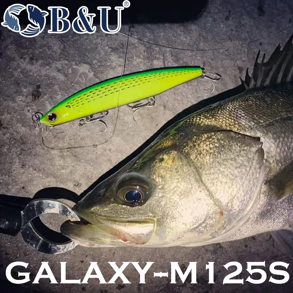 B & U 125mm Sinking Minnow เหย - Fishing Lure Jerkbait บทวิจารณ์และราคา