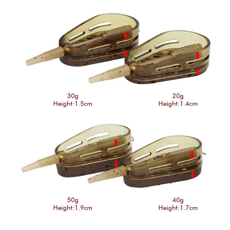 5 ชิ้นฝัง Feeder สําหรับตกปลาอ - Fishing Lure Making Kit บทวิจารณ์และราคา