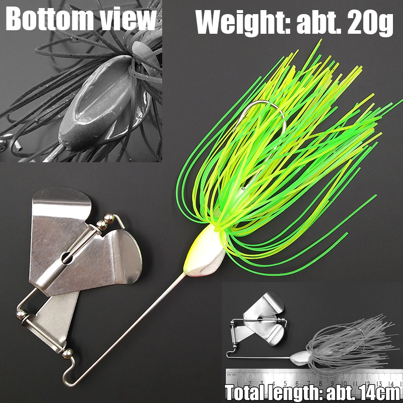 เหยื่อปลอมแบบหมุน Lunker Spinn - Fishing Lure Buzzbait บทวิจารณ์และราคา