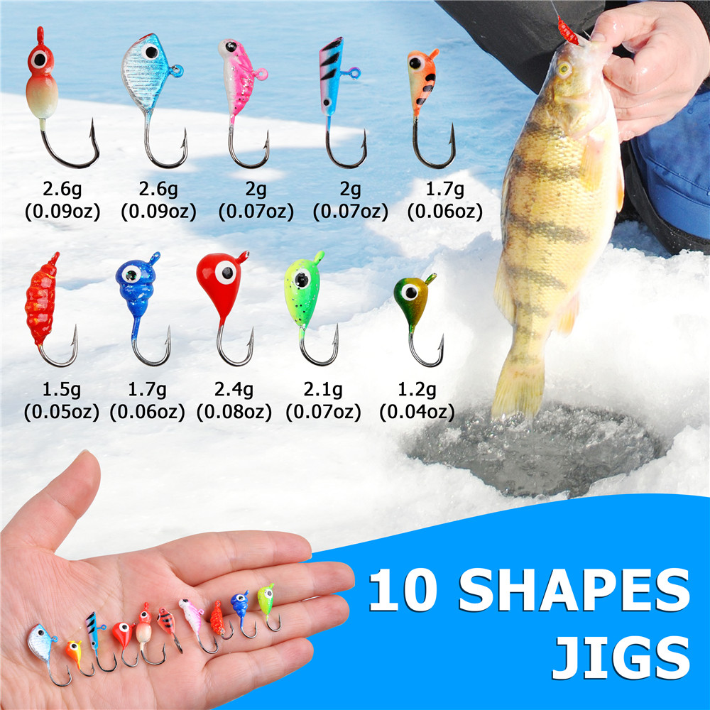 เบ็ดตกปลาน้ำแข็งขนาดเล็กพร้อมเ - Fishing Lure Jig บทวิจารณ์และราคา